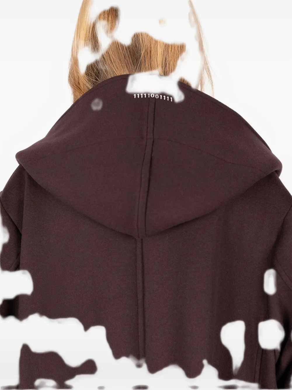 Société Anonyme Sunday Morning Hooded-belted Coat In Burgundy