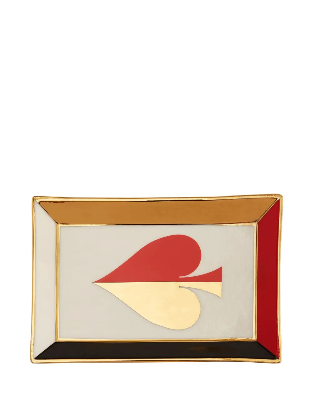 Jonathan Adler Dealer's Choice Rectangle Tray (18cm X 12cm) In Multi