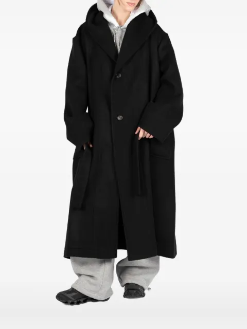 Société Anonyme Sunday Morning hooded-belted coat