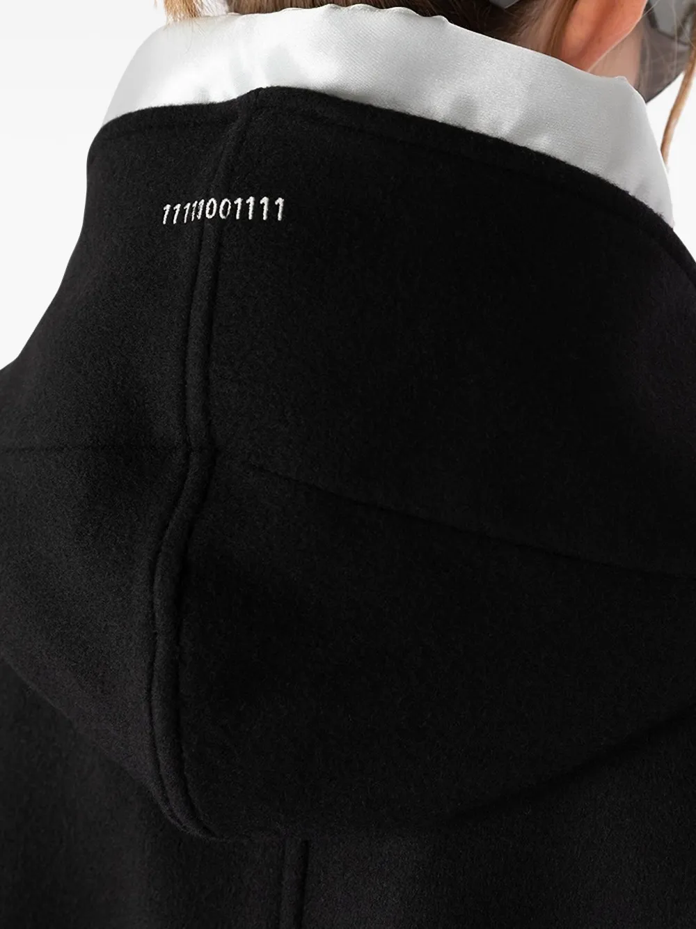 Société Anonyme Sunday Morning jas met capuchon en ceintuur Zwart