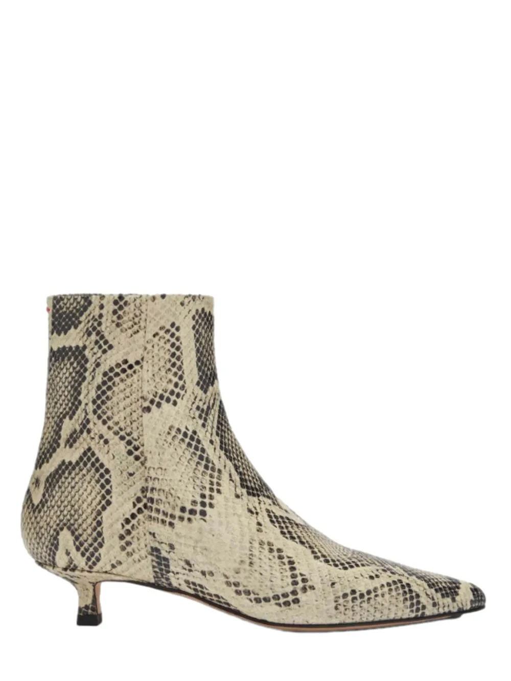 Aeyde Sofie snakeskin-effect ankle boots Beige