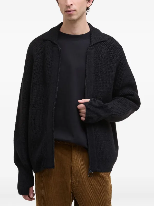 Barbour ジップアップ カーディガン | ブラック | FARFETCH JP