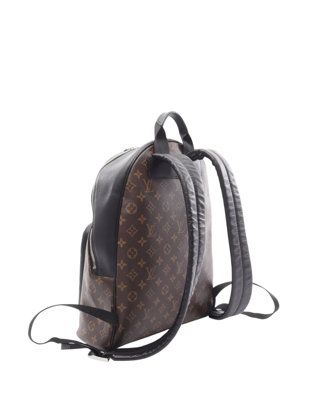 Pre-owned Louis Vuitton 2021-2025 Monogram Macassar Josh Nv Backpack In Brown