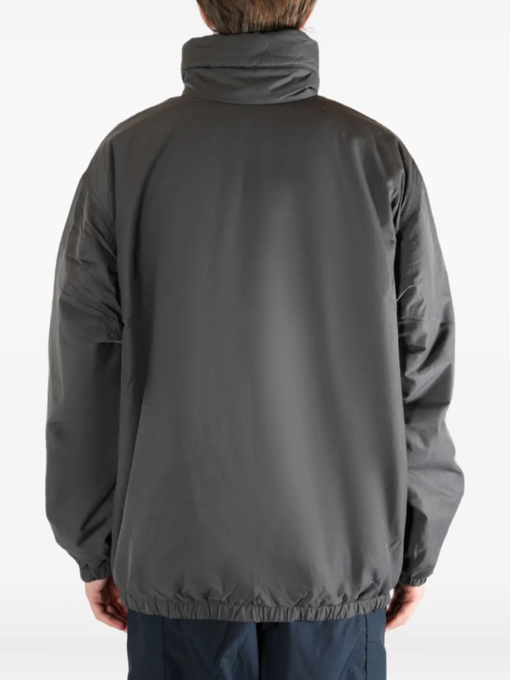 Nanamica Funnel-neck Zip-up Jacket In Gray