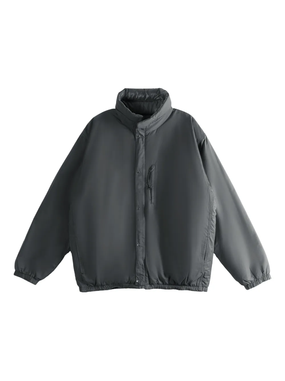 Nanamica Funnel-neck Zip-up Jacket In Gray