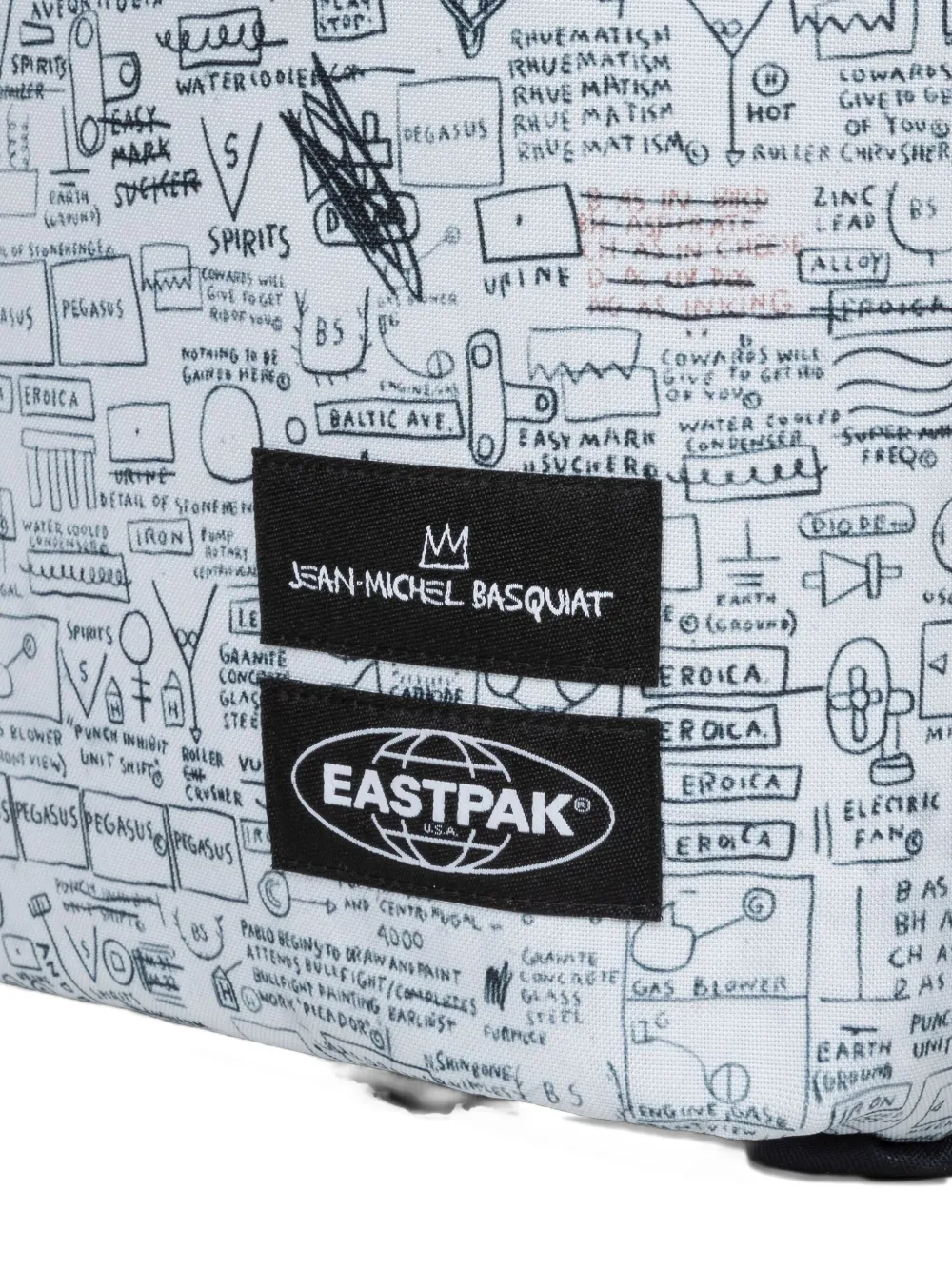 Eastpak X Jean-michel Basquiat Shopp'r Printed Tote Bag In Black
