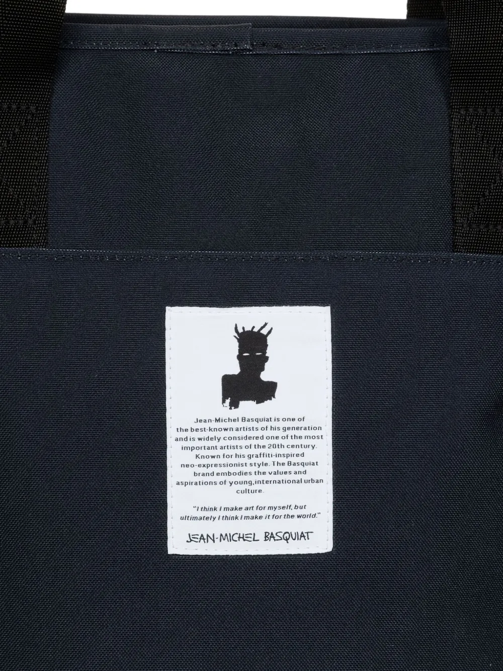 Eastpak X Jean-michel Basquiat Shopp'r Printed Tote Bag In Black