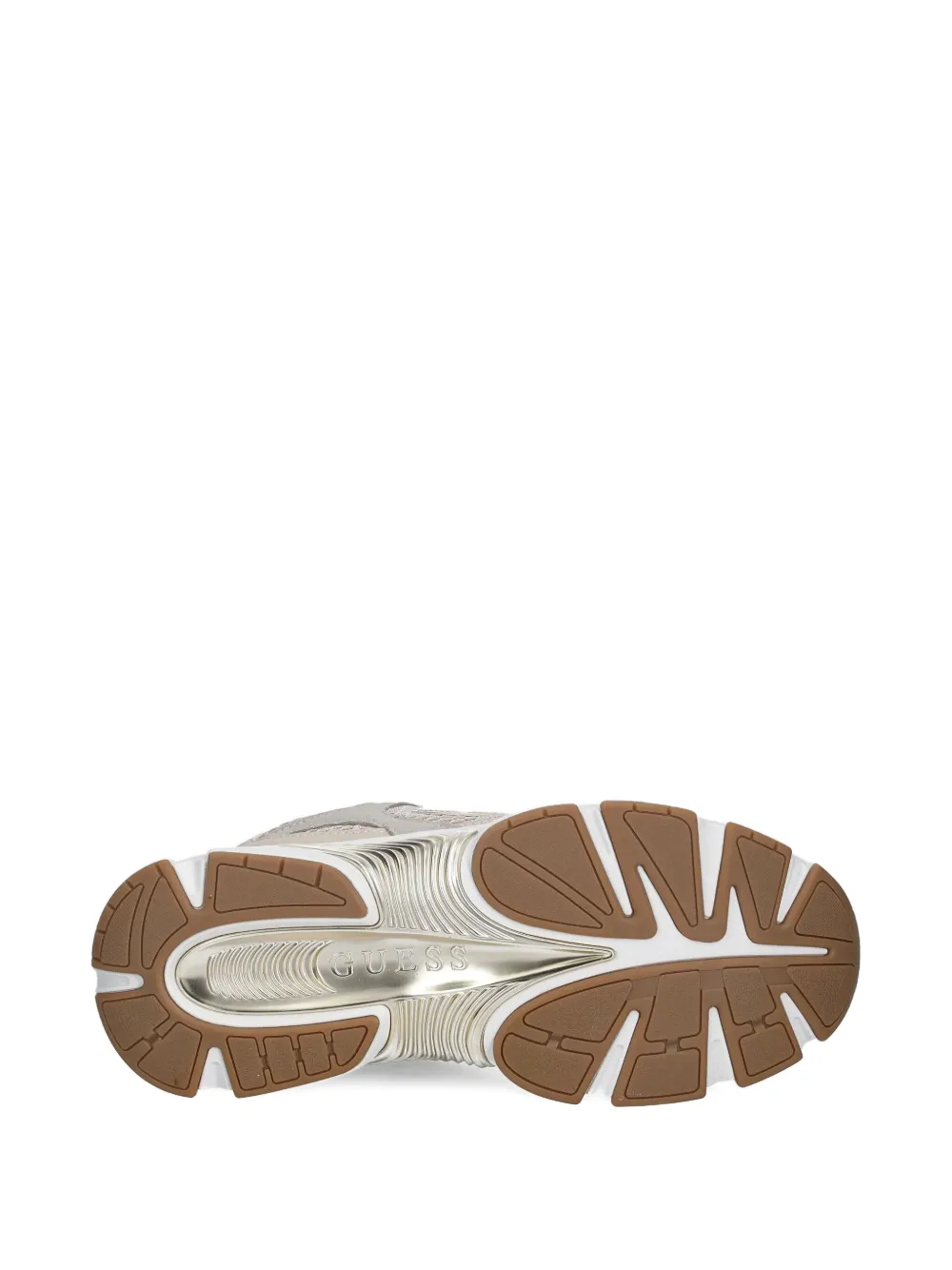 GUESS USA logo-appliqué low-top sneakers Beige