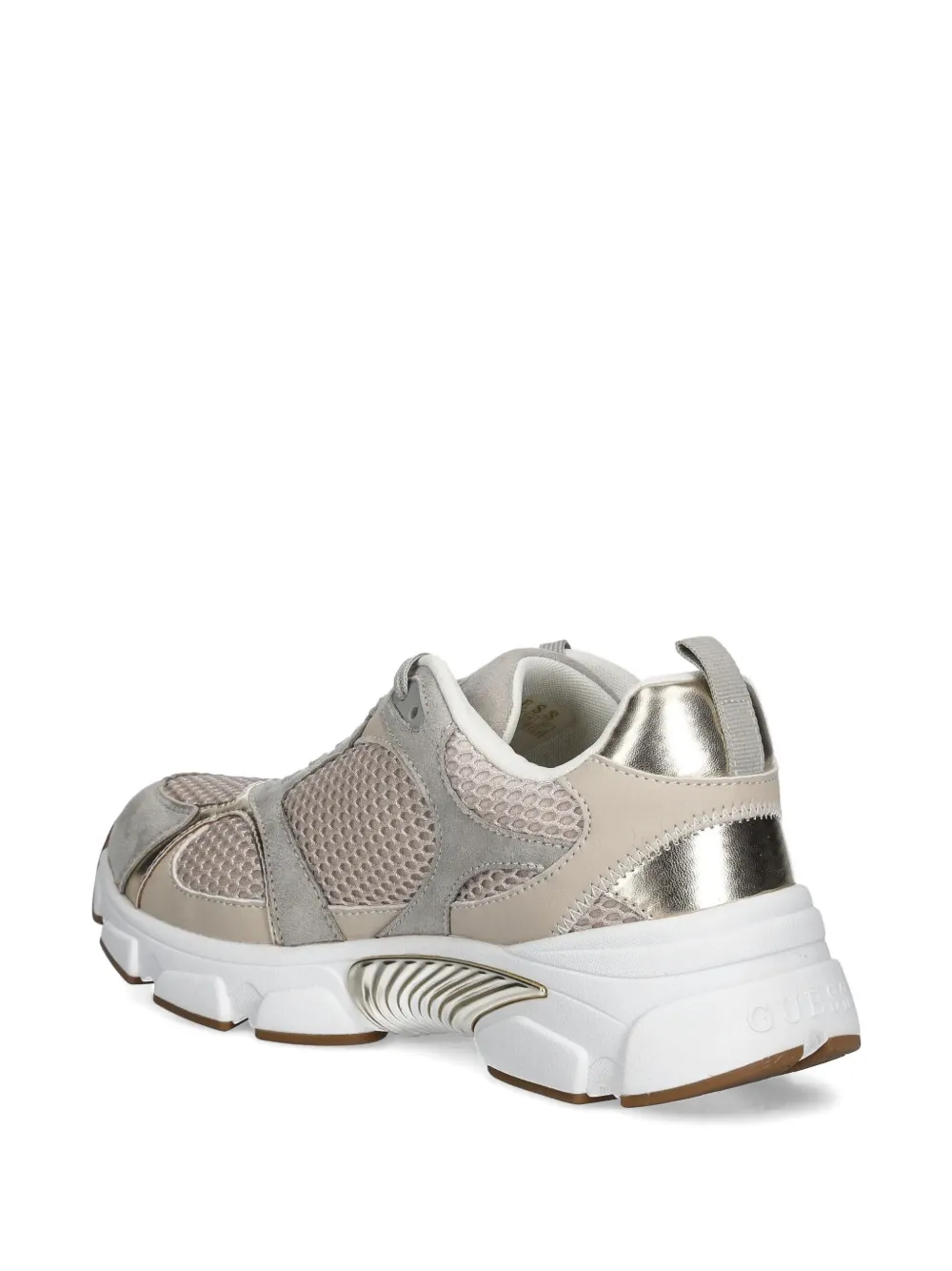 GUESS USA logo-appliqué low-top sneakers Beige