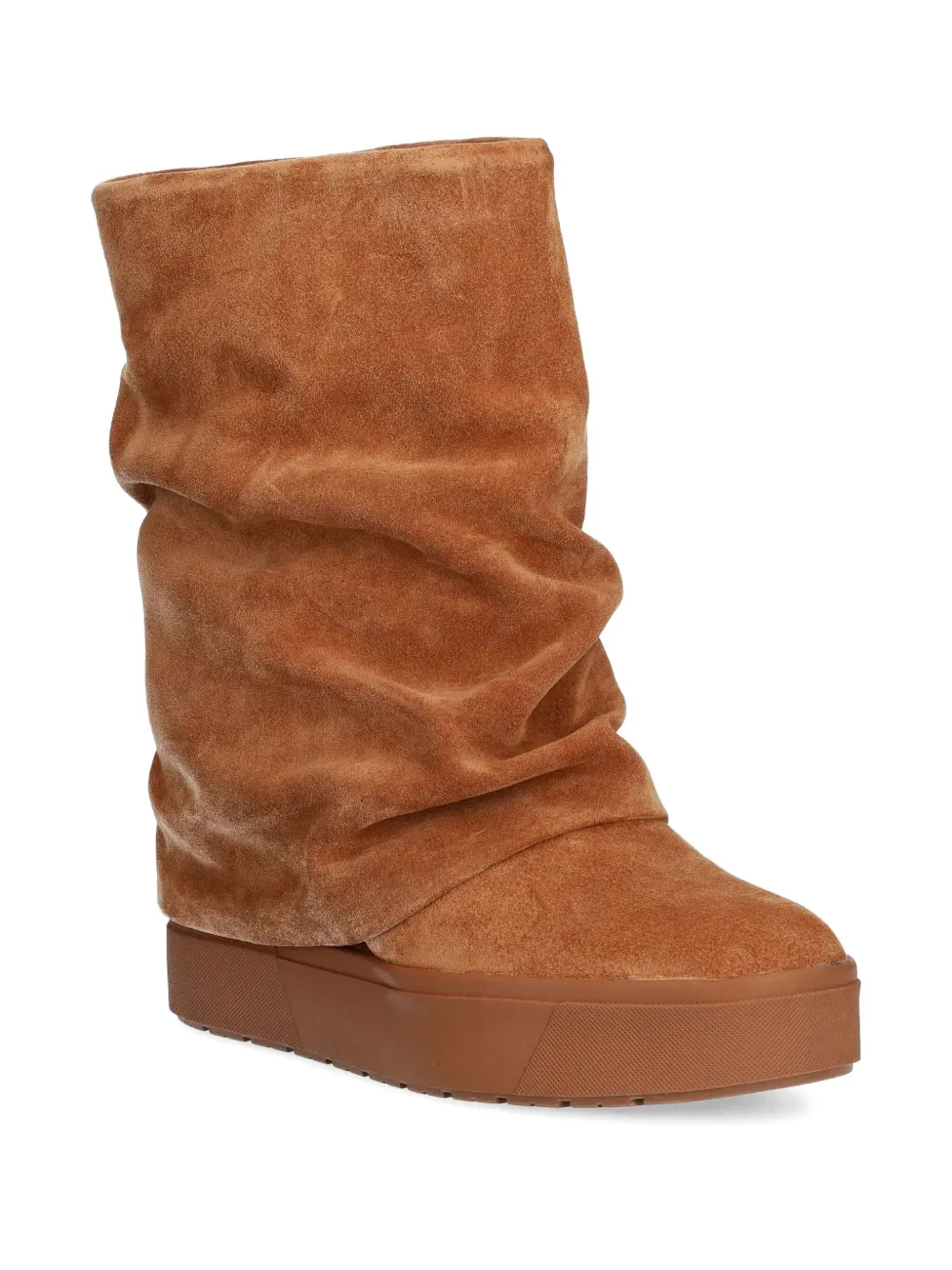 Guess Usa Draped Ankle Boots In Brown