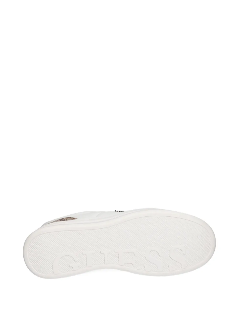Guess Usa Welli Leather Sneakers In White