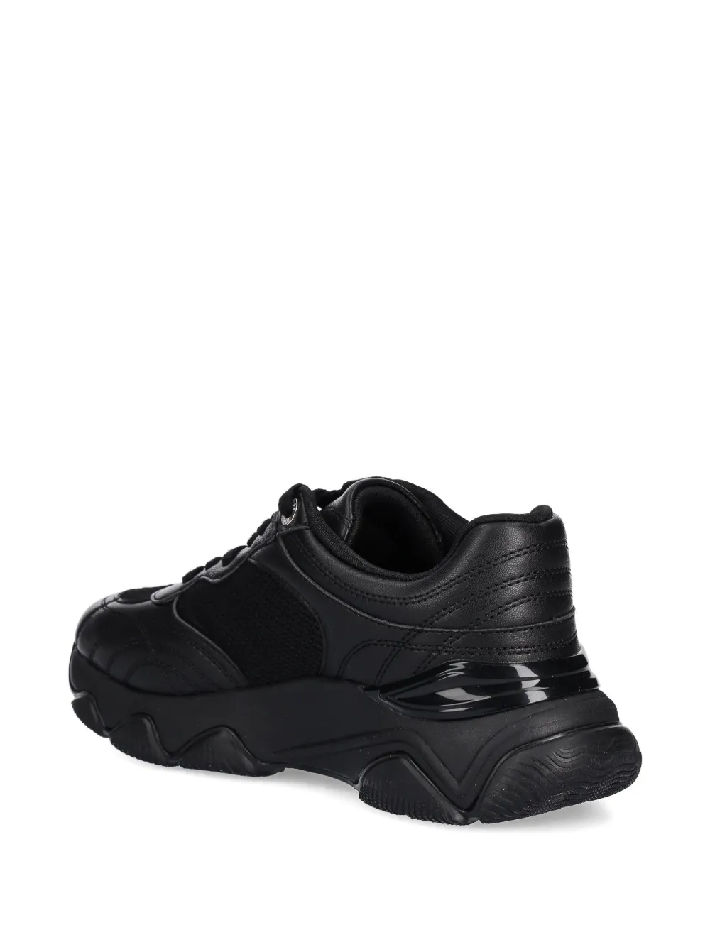 Guess Usa Logo-detail Low-top Sneakers In Black