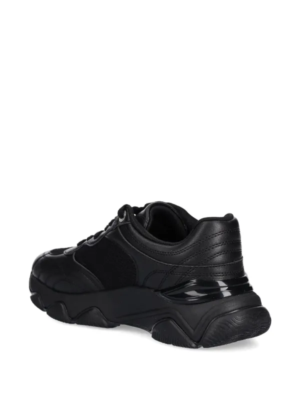 GUESS USA logo-detail low-top Sneakers | Black | FARFETCH GE