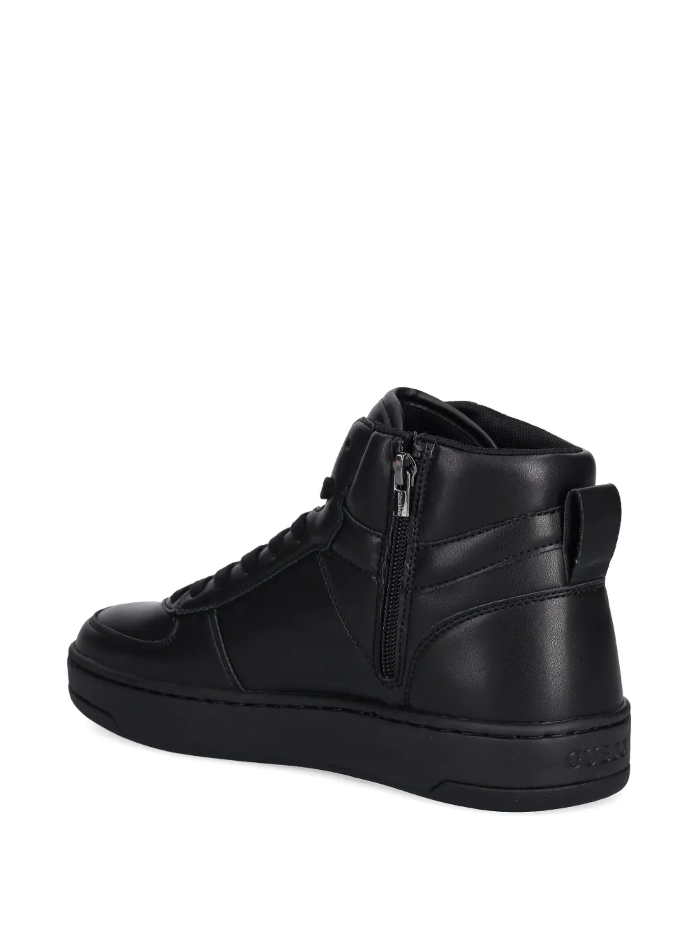 GUESS USA Venice logo lace-up high-top sneakers Zwart