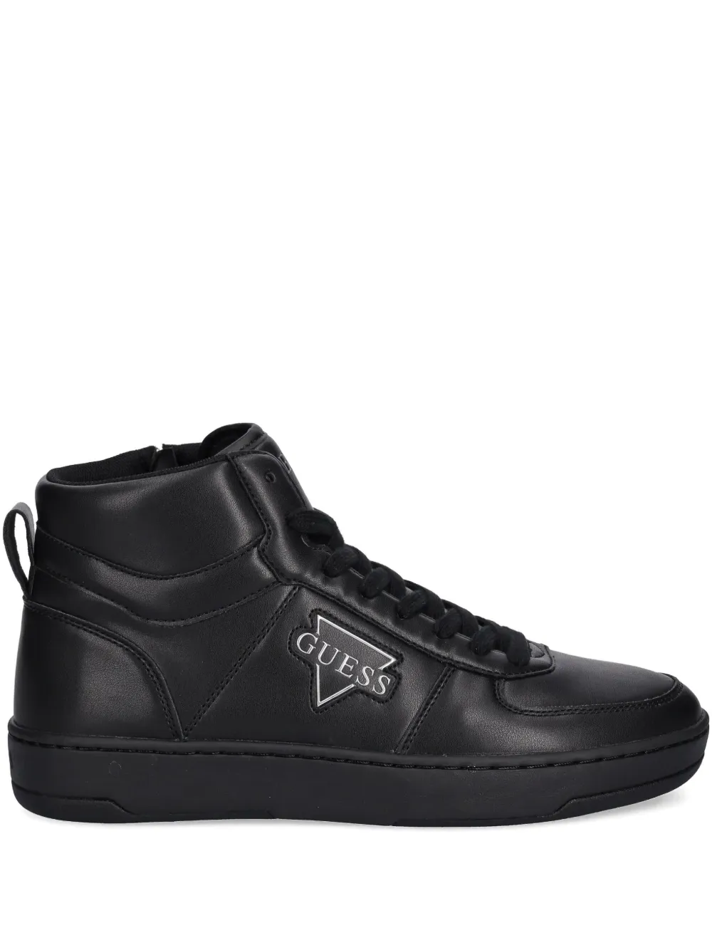 GUESS USA Venice logo lace-up high-top sneakers Zwart