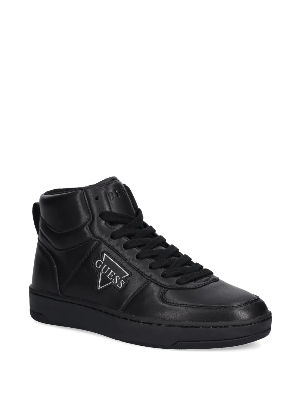 GUESS USA Venice logo lace-up high-top sneakers Zwart