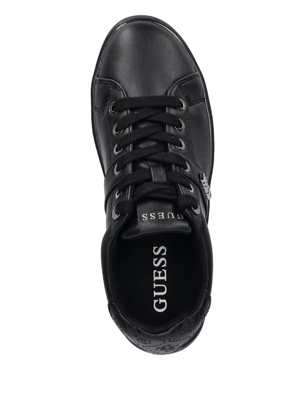 Guess Usa Britz Embossed Sneakers In Black
