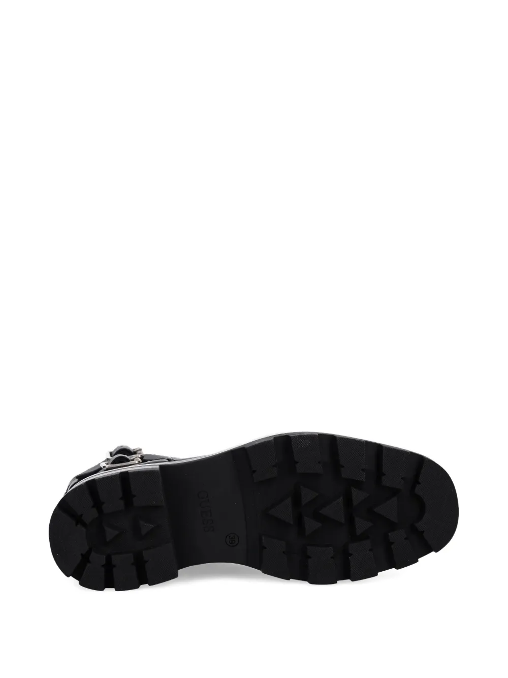 Guess Usa Lynden Buckle-strap Ankle Boots In Black