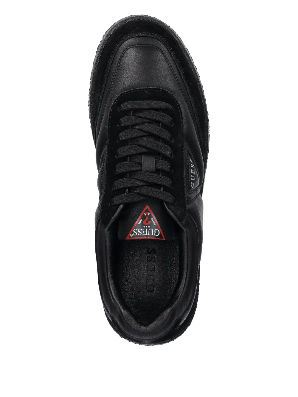 GUESS USA Wimoh panelled lace-up sneakers Zwart