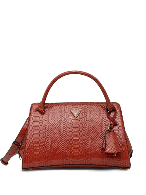 GUESS USA Georgina python-effect tote bag