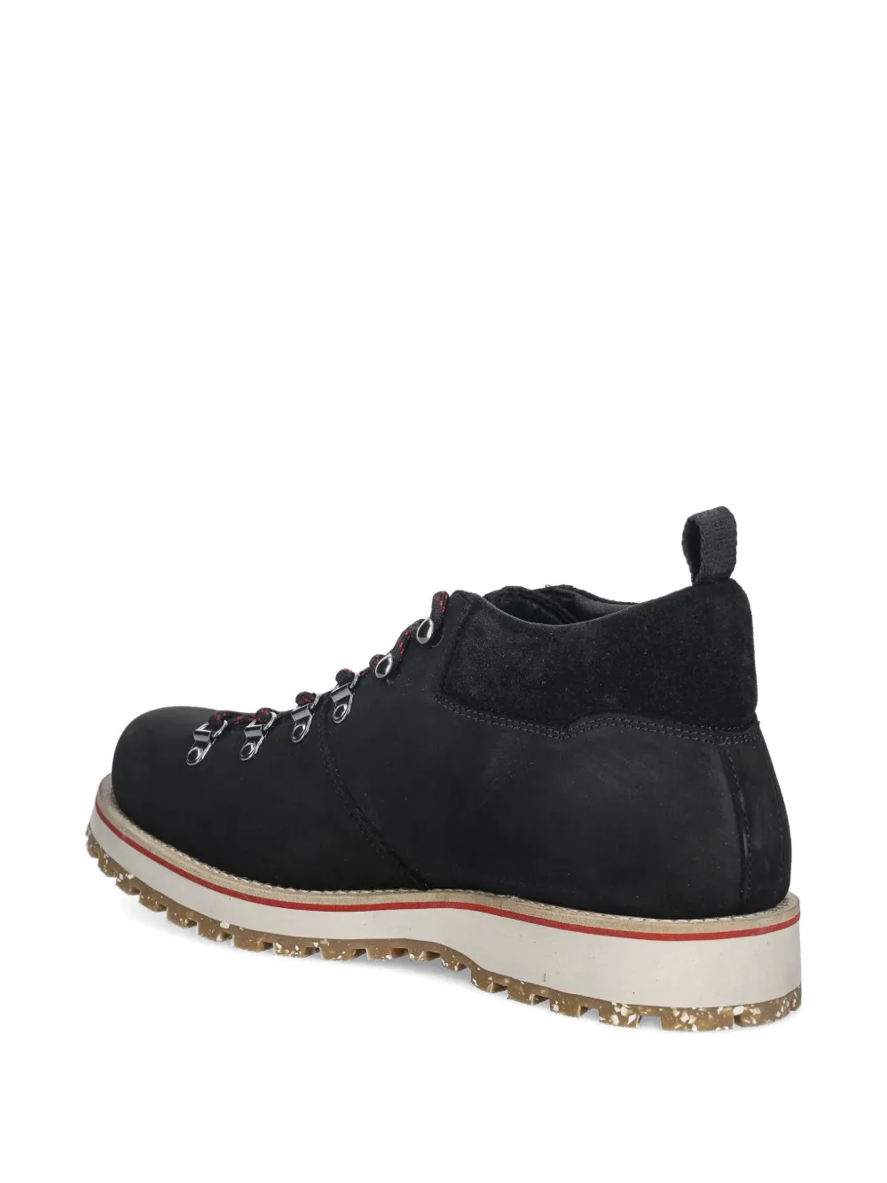 GUESS USA Kurma lace-up panelled ankle boots Zwart