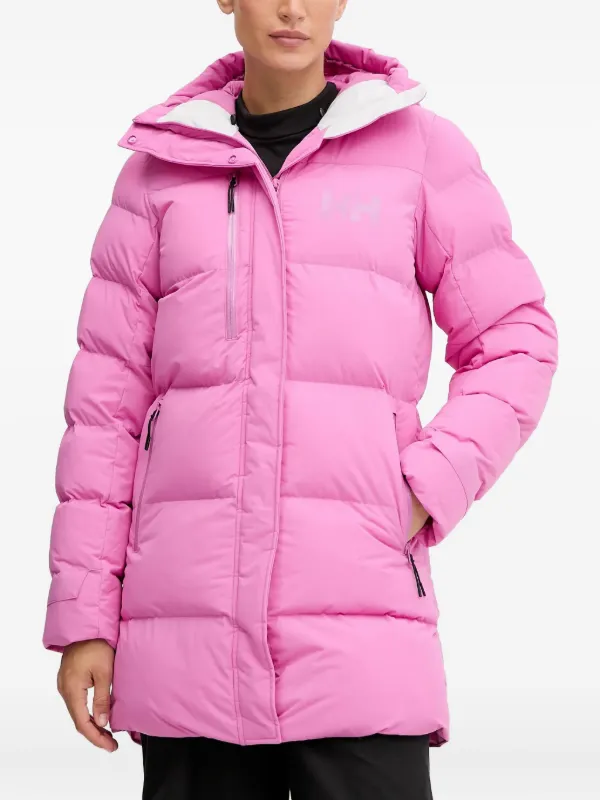 Helly Hansen hooded-neckline Parka Coat Pink FARFETCH IL