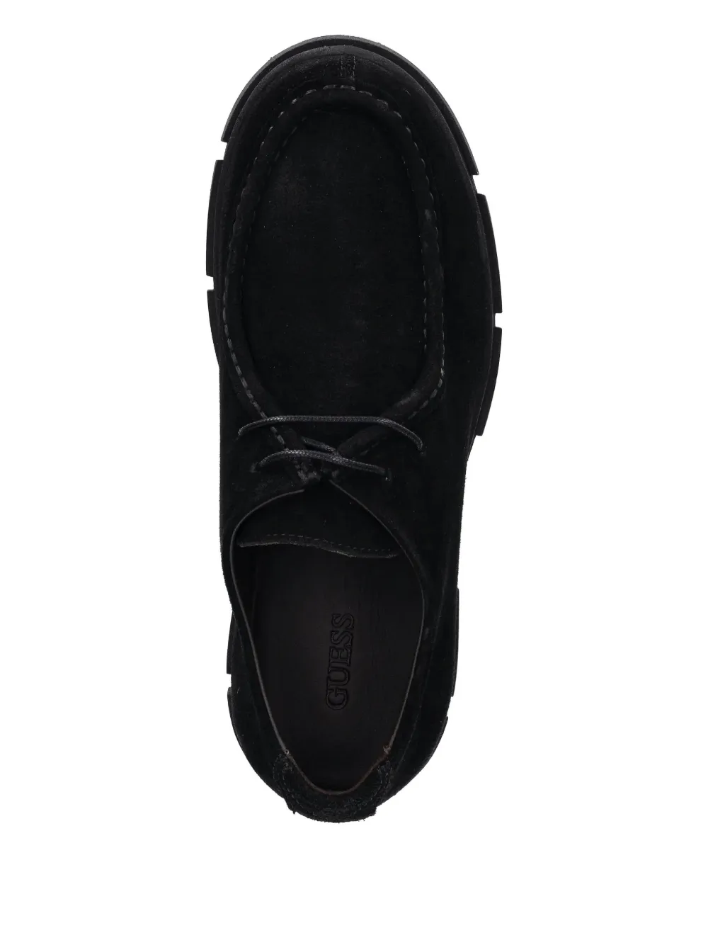 GUESS USA Fiory suede Oxford shoes Zwart