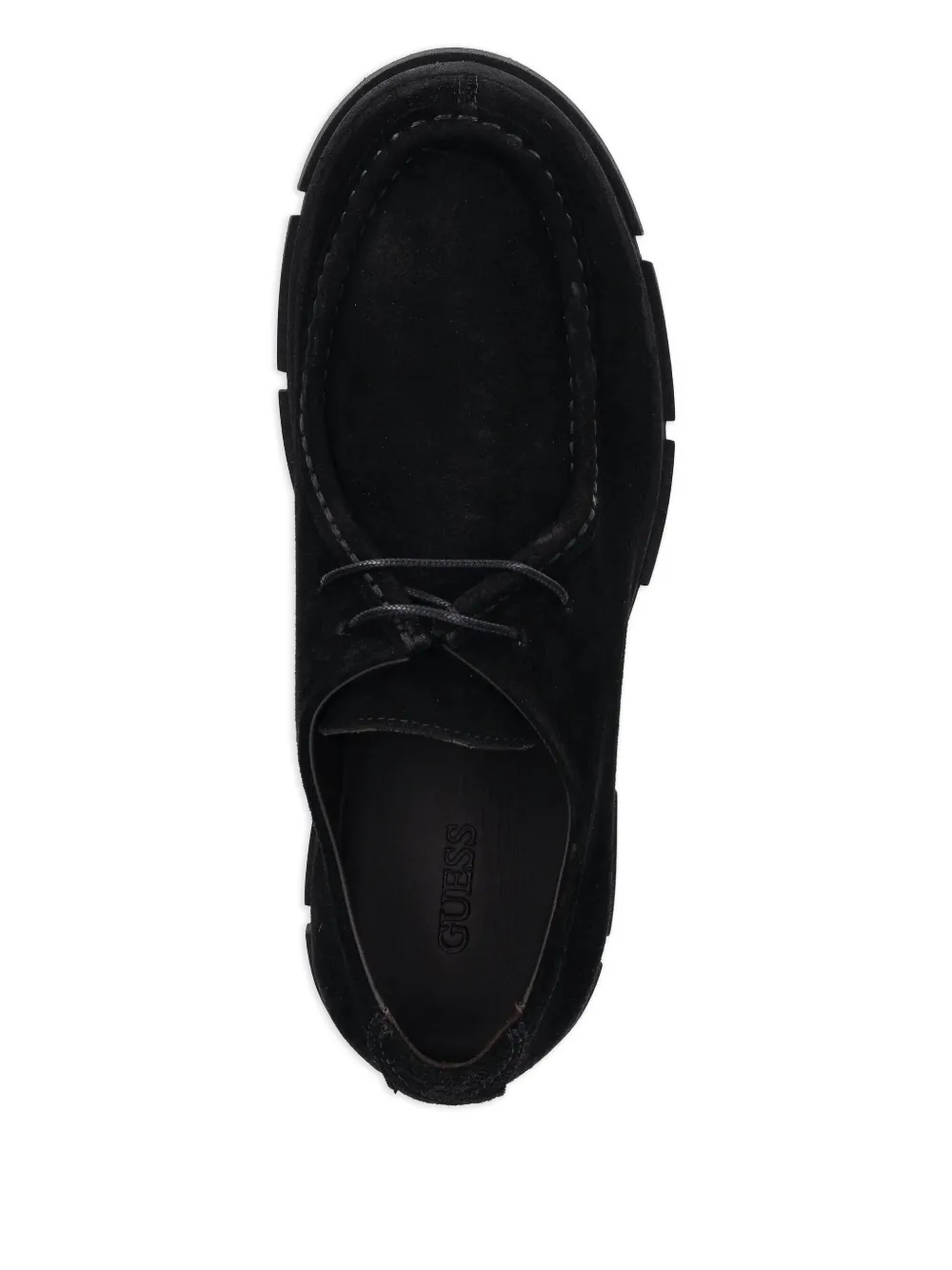  Guess Usa Fiory Suede Oxford Shoes - Black 