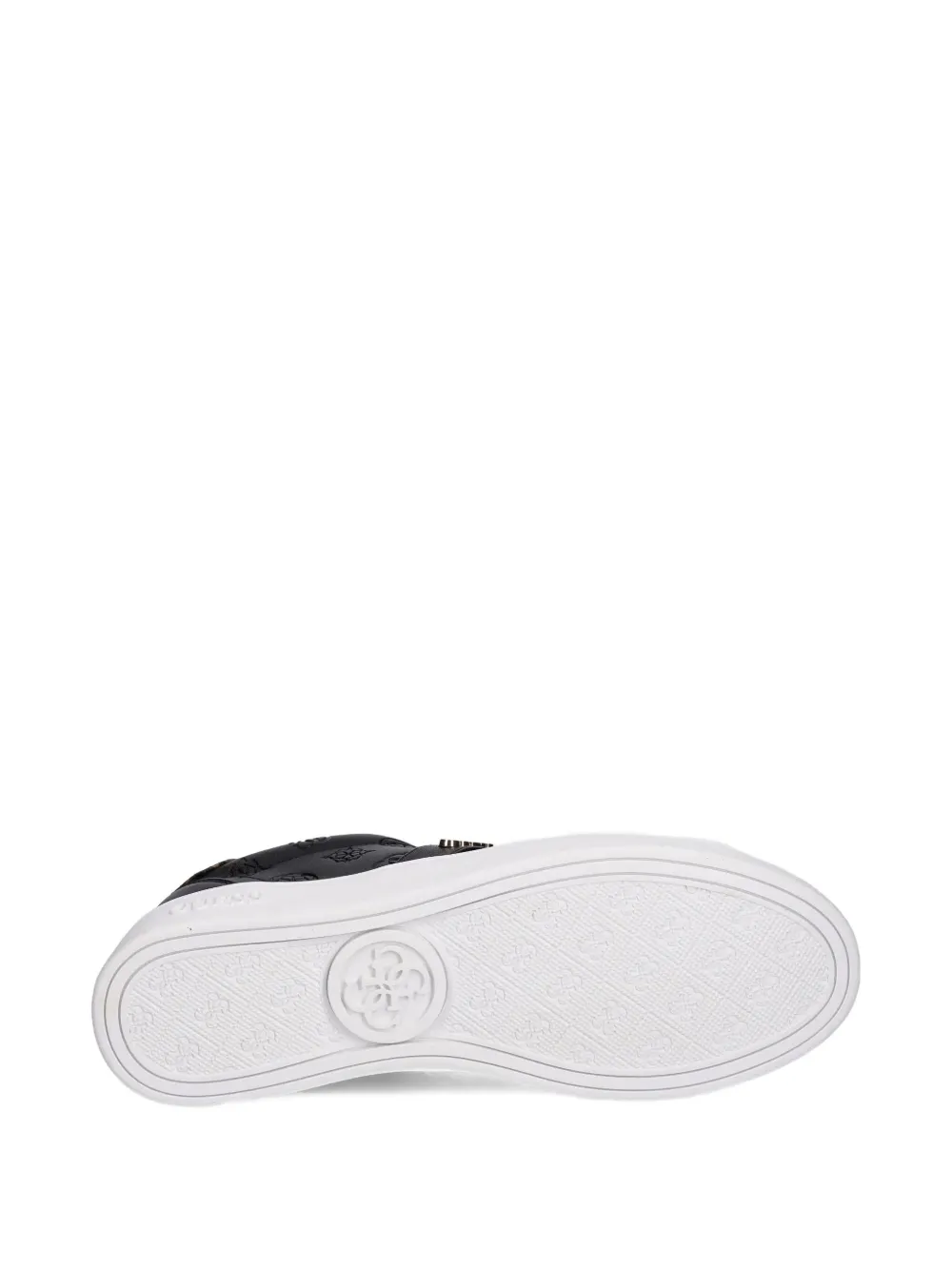 Guess Usa Britz 4g Logo-embossed Sneakers In Black