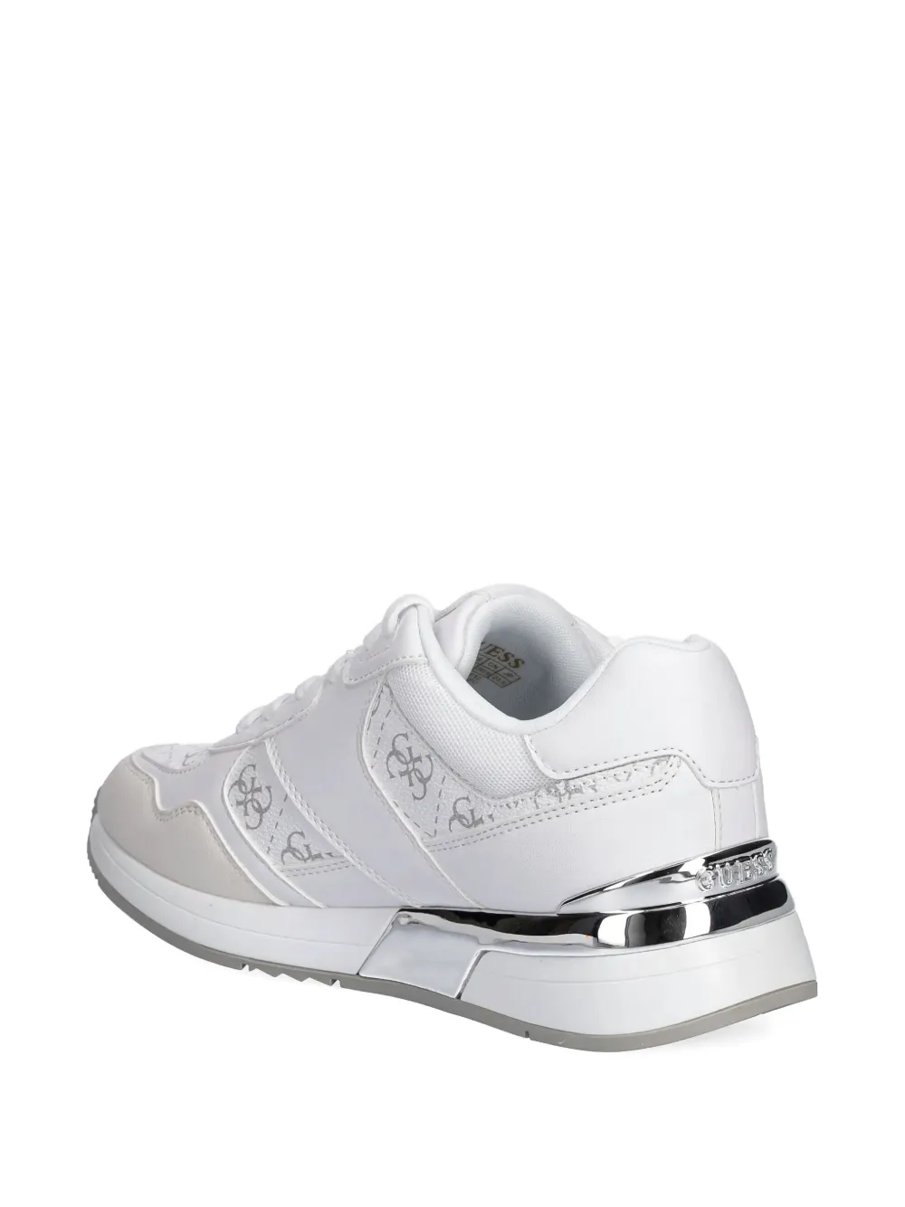 Guess Usa Mickay 4g Logo-print Low-top Sneakers In White