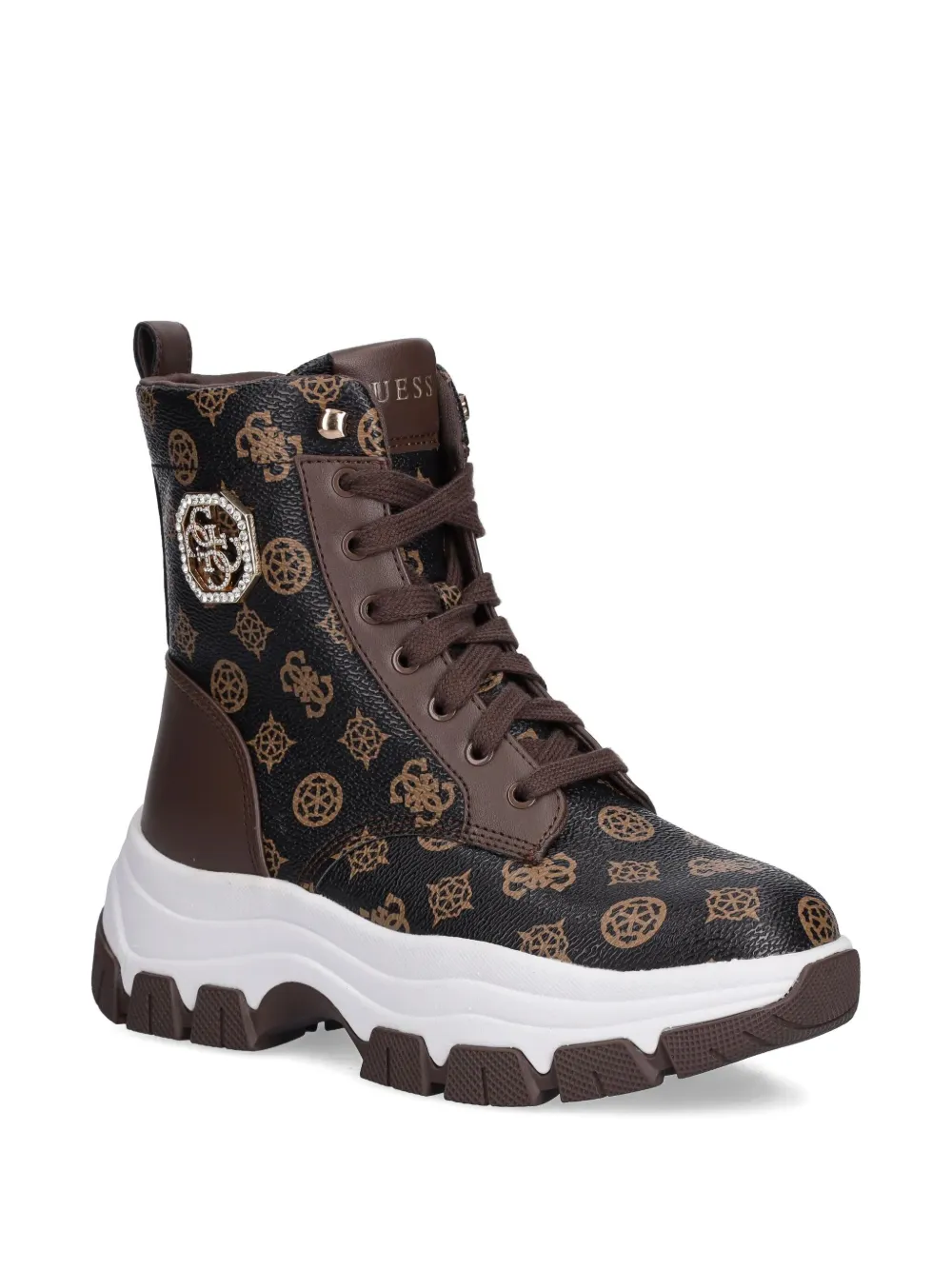 GUESS USA Benzon 4G Peony Logo sneakers - Bruin