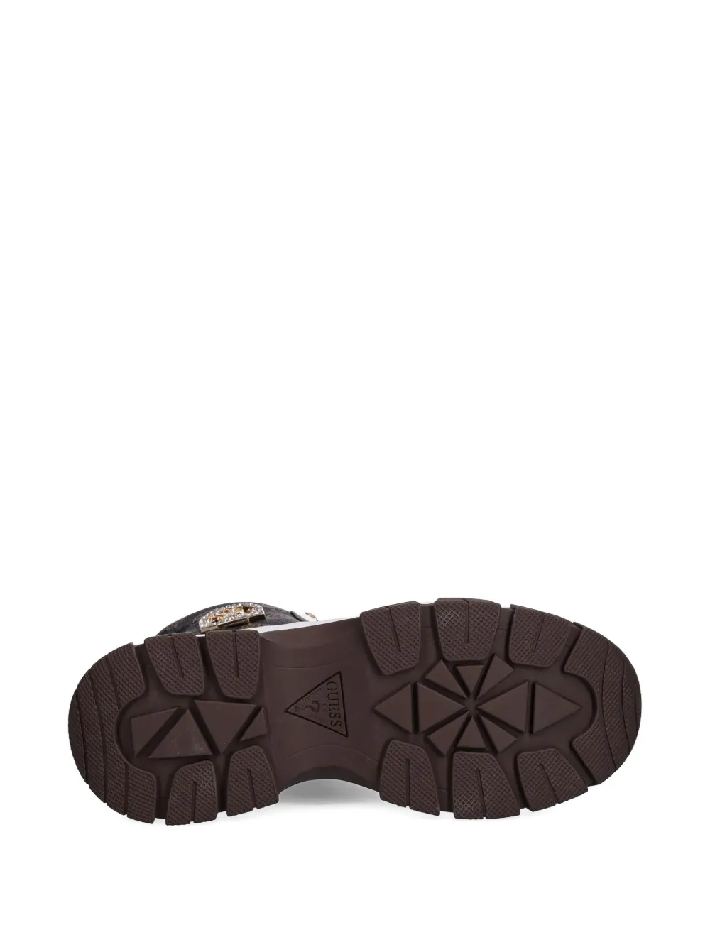 Guess Usa Benzon 4g Peony Logo Sneakers In Brown