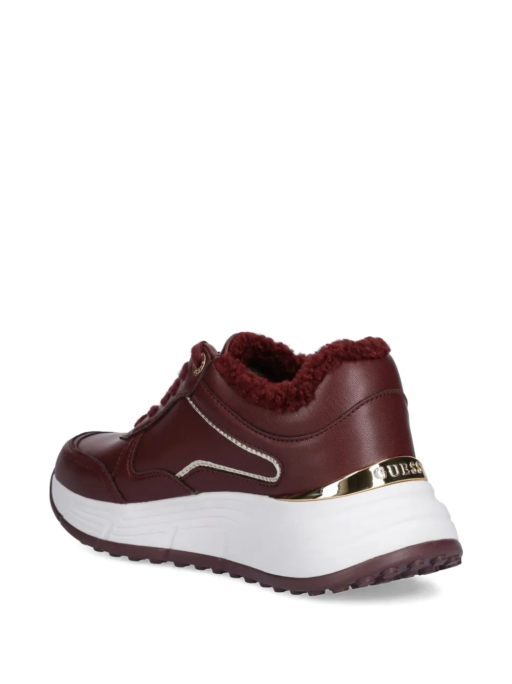 GUESS USA Low-top sneakers met afwerking Rood