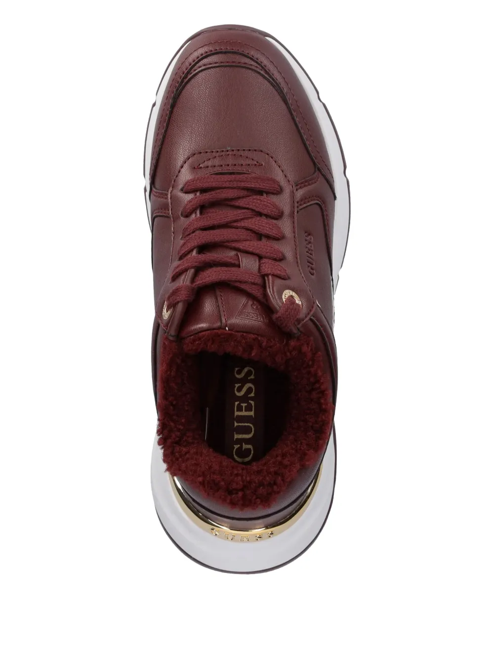 GUESS USA Low-top sneakers met afwerking Rood