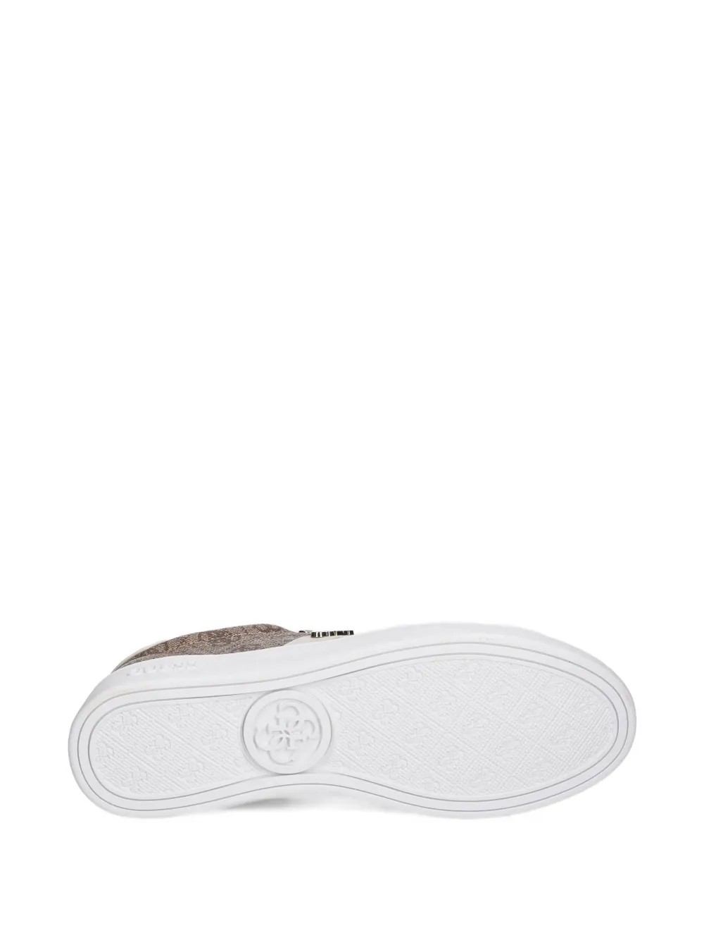 Guess Usa Britz 4g Logo Sneakers In Brown