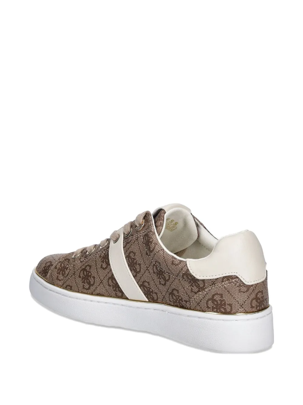 Guess Usa Britz 4g Logo Sneakers In Brown