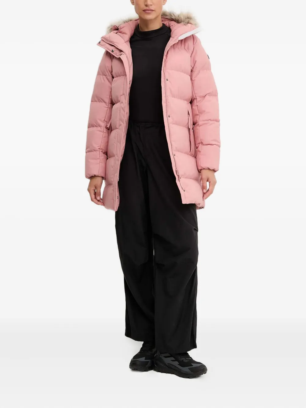 Helly Hansen Blossom Hooded Parka In Pink