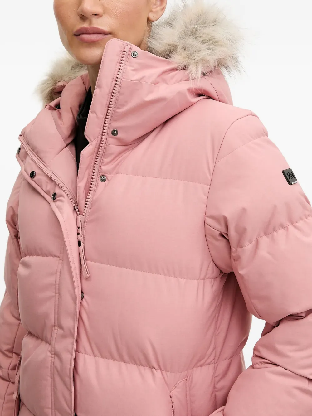 Helly Hansen Blossom Hooded Parka In Pink
