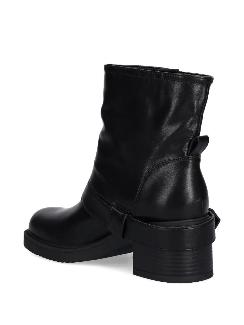Guess Usa Buckled-strap Ankle Boots In Black