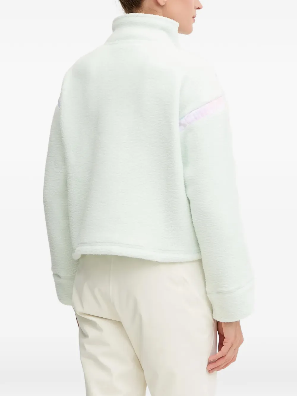 Zip-Neck Stripe Top