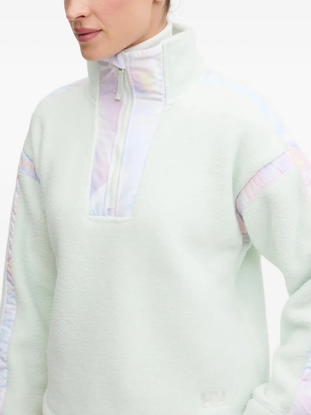 Zip-Neck Stripe Top