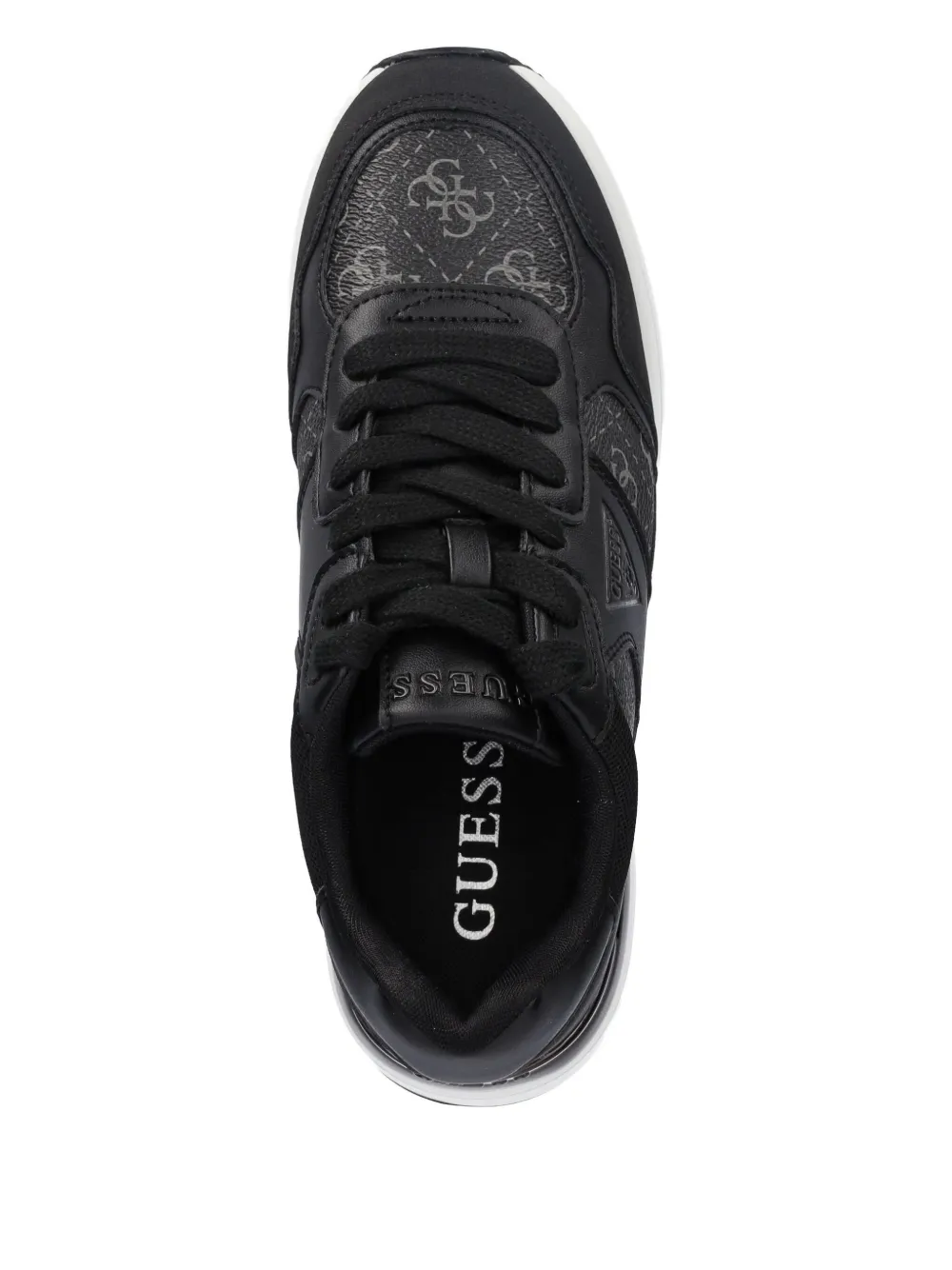 Guess Usa Mickay 4g Logo Sneakers In Black