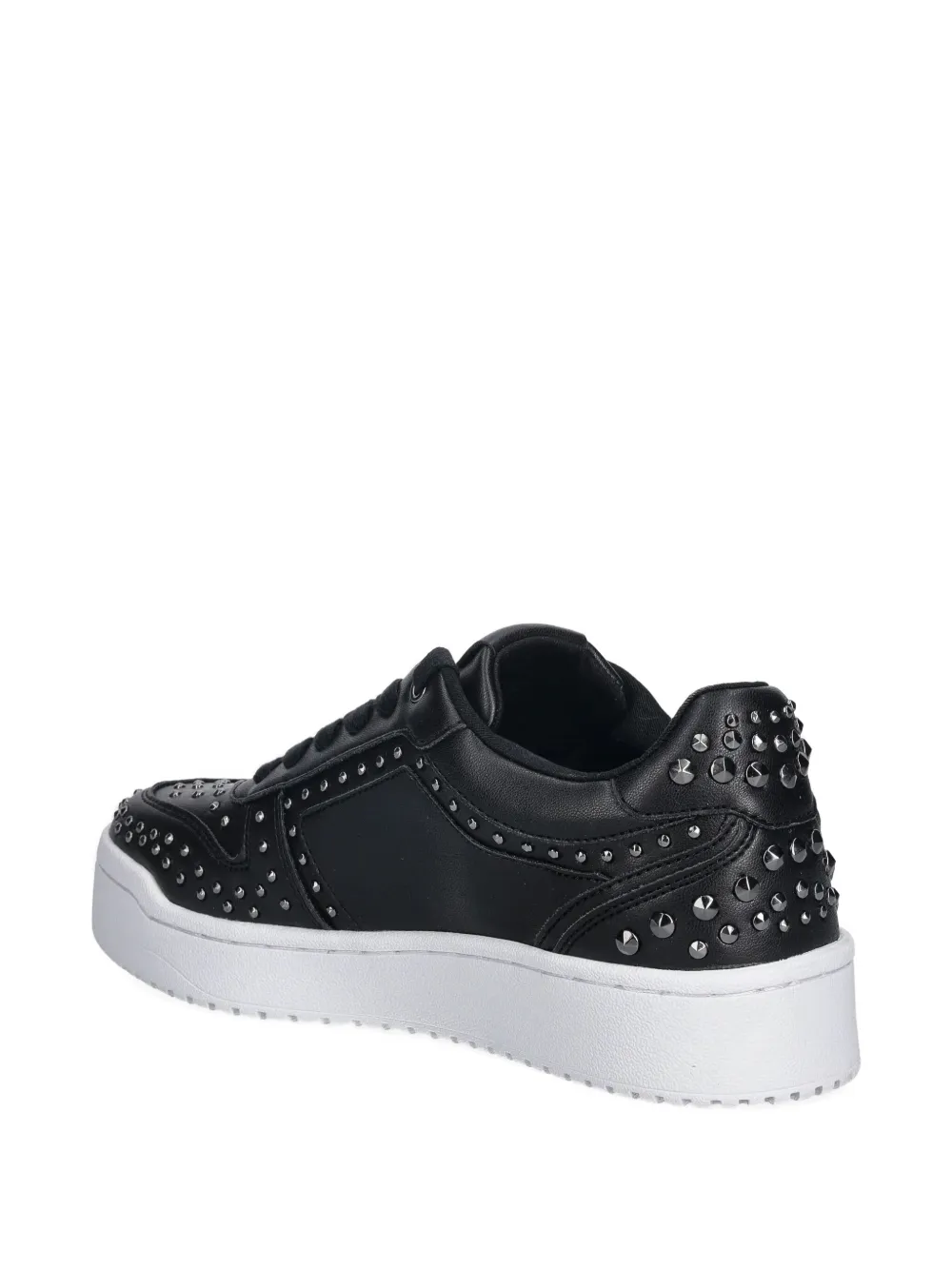 Guess Usa Mogana Studded Sneakers In Black