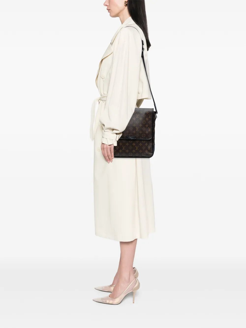 Louis Vuitton Pre-Owned Borsa a tracolla Macassar Bass MM con monogramma 2011 | Pre-owned | Image 2