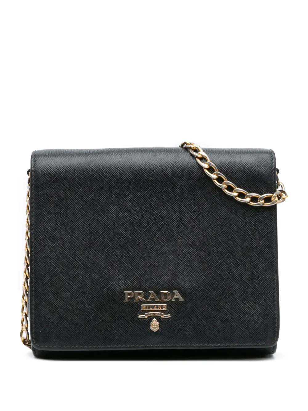 Prada Pre-Owned 2000-2025 Saffiano Chain crossbody bag | Black | Image 1