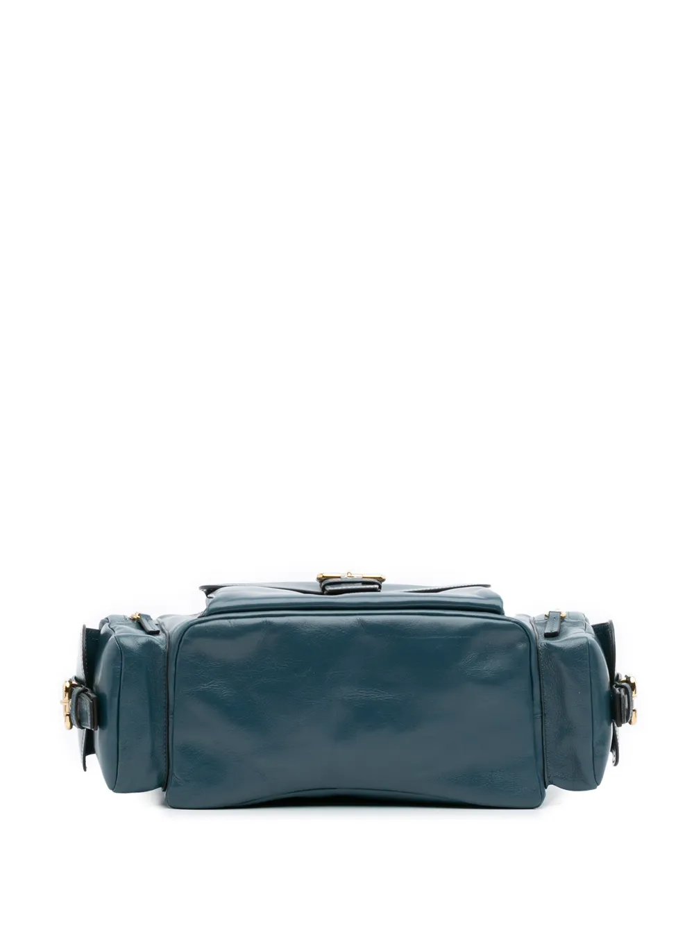 Pre-owned Chloé 2010-2025 Shiny Leather Camera Bag Satchel In Blue