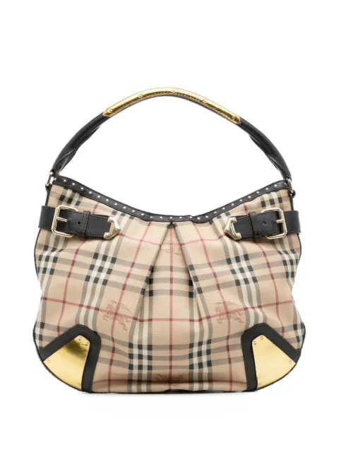 Burberry Pre-Owned 2000-2017 Haymarket Check Coated Canvas hobo bag