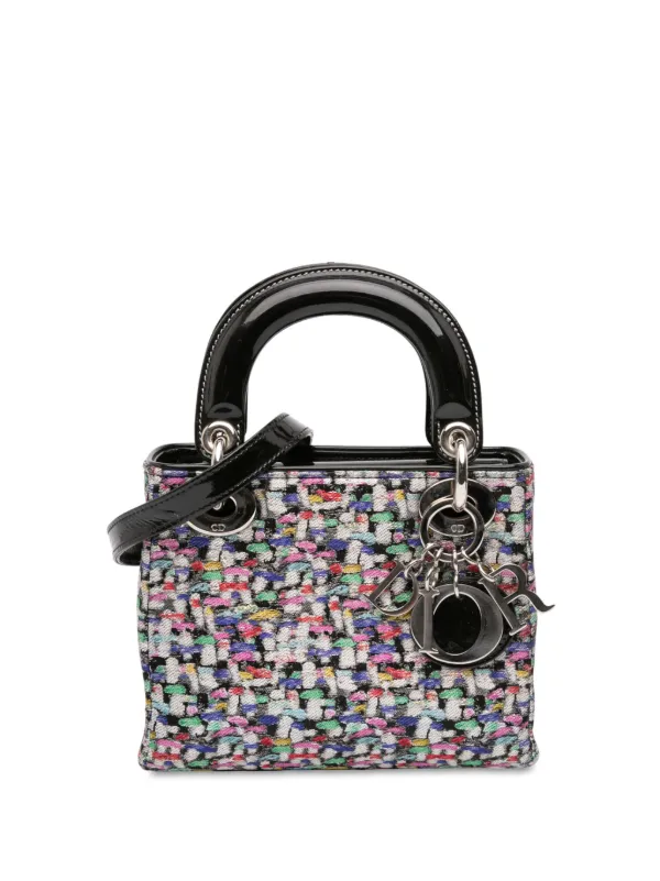 Christian Dior Pre-Owned 2012 Mini Mehrfarbige Lady Dior Satchel