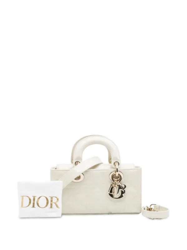 Christian Dior Pre-Owned 2020-2025 Small Patent Cannage Lady D Joy