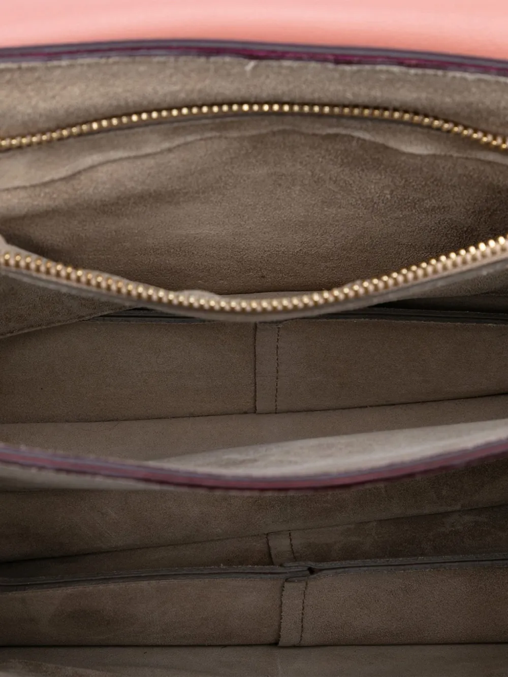 Pre-owned Chloé 2016 Medium Calfskin And Suede Faye Crossbody Bag In Pink